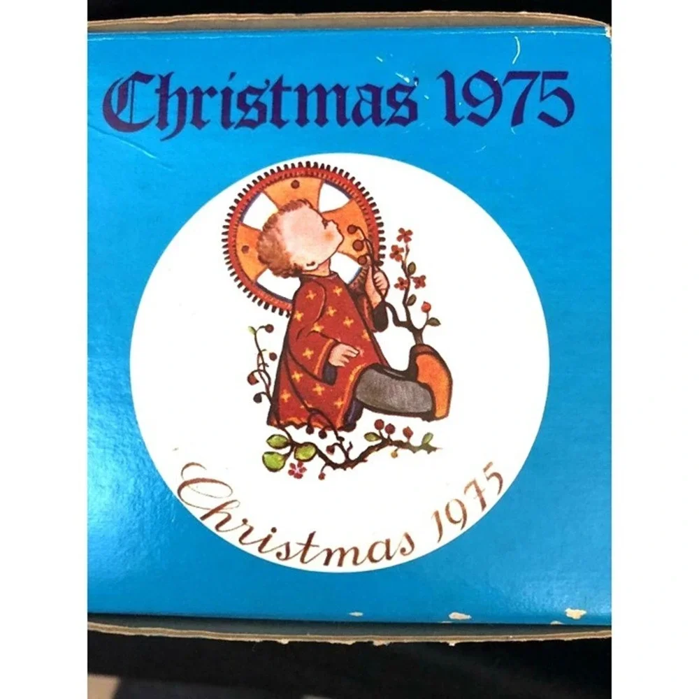 Vintage 1975 Hummel Christmas Child Ornament USA Orig Box Schmid Bro Collectible